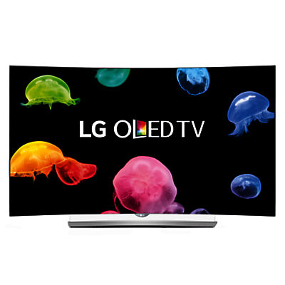 LG 65EG960V Curved 4K Ultra HD OLED 3D Smart TV, 65  with Freeview HD, Built-In Wi-Fi, Harman/kardon Audio & 2x 3D Glasses